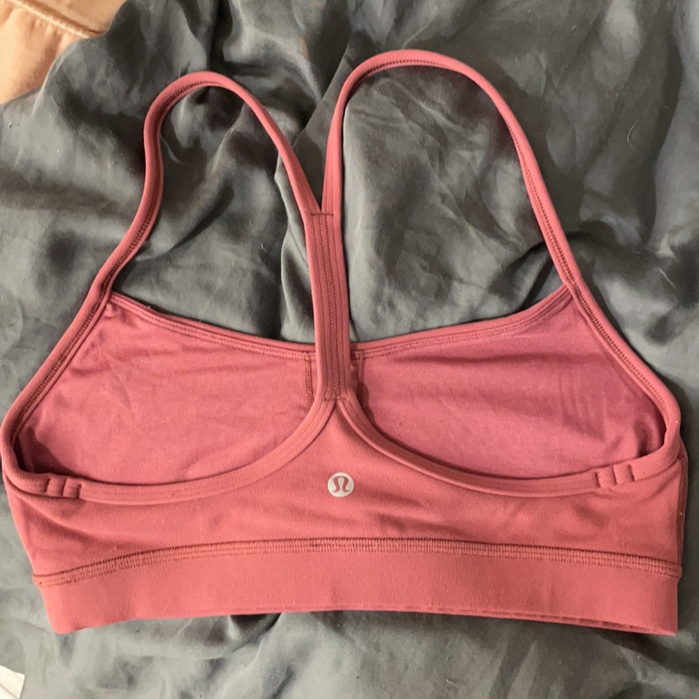 Dusty Rose Flow Y Bra Lululemon